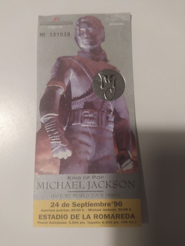 Entrada concierto Michael Jackson