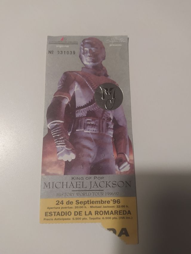 Entrada concierto Michael Jackson