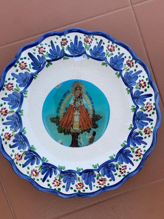 PLATO DECORACIÓN VIRGEN DE CORTES