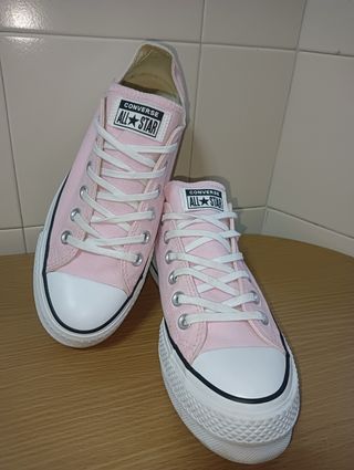 CONVERSE ALL STAR PLATAFORMA ROSAS de segunda mano por 55 EUR en A Moureira  en WALLAPOP