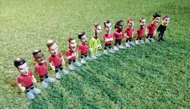 Figurine della squadra nazionale Spagnola