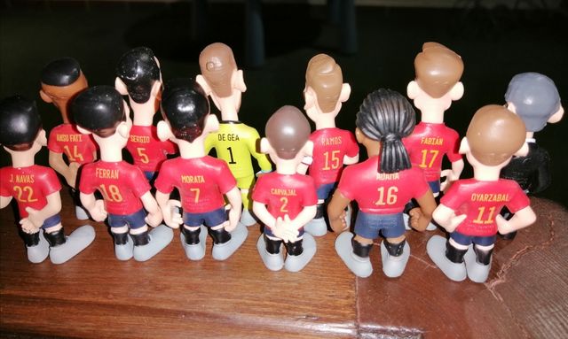 Figurine della squadra nazionale Spagnola