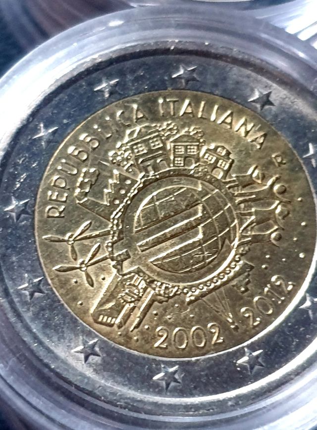 Moneta da 2€ - 10° anniversario dell'Euro