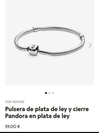 Pulsera de Pandora Original + charm muy poco usada de segunda mano por 40  EUR en Badajoz en WALLAPOP