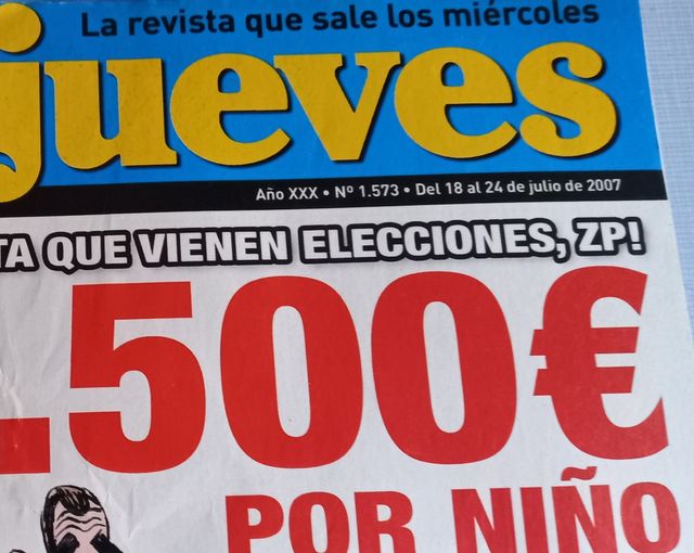 Revista censurada El Jueves número 1573