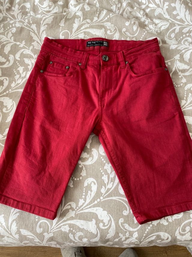 Bermuda  chico rojo vino