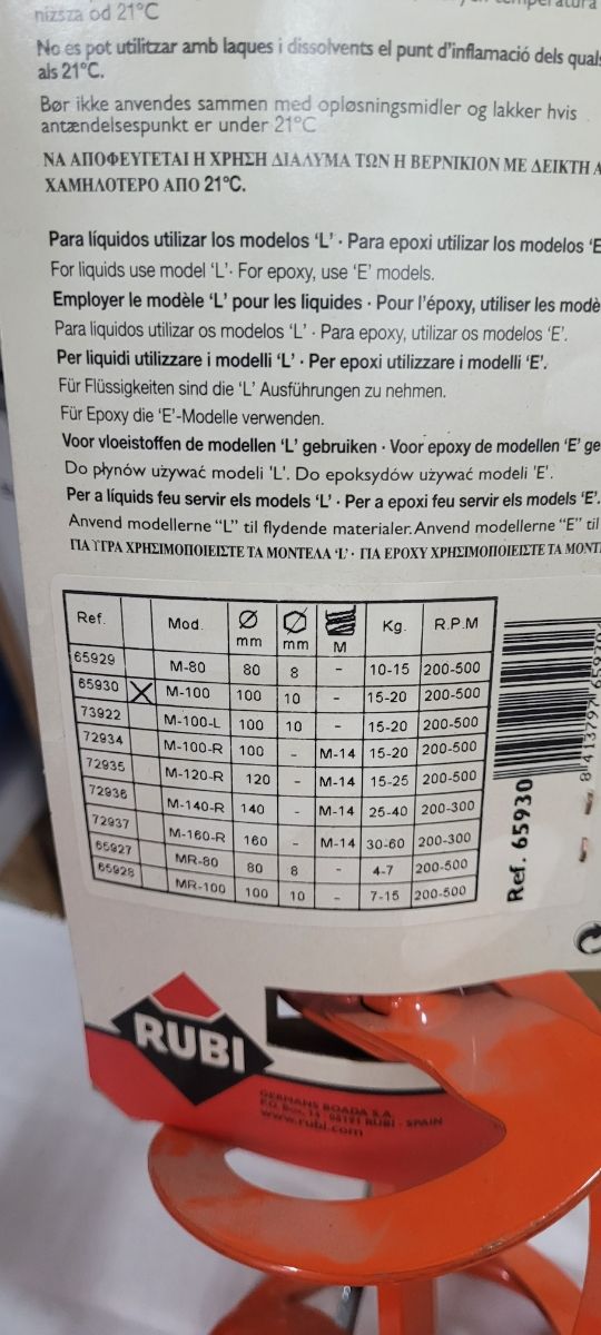 MEZCLADOR DE MORTERO