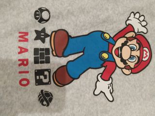 Camiseta pijama gris MARIO BROS niño Talla 8 años de segunda mano por 3,99  EUR en Aspe en WALLAPOP