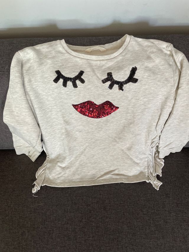 Jersey algodón lentejuelas