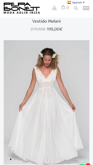 Vestido Pepa Bonett SIN ESTRENAR de segunda mano por 175 EUR en Madrid en  WALLAPOP