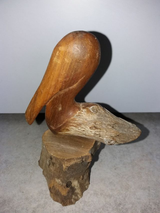 Pelícano artesanal vintage