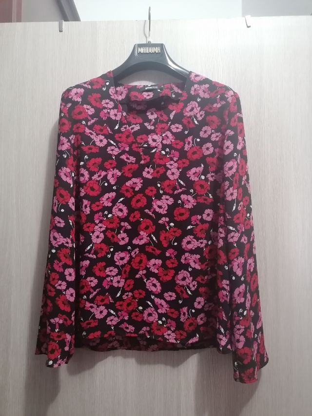 blusa a maniche lunghe