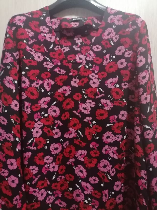 blusa a maniche lunghe