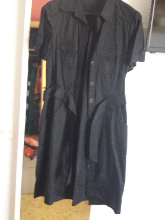 vestido safari abotonado