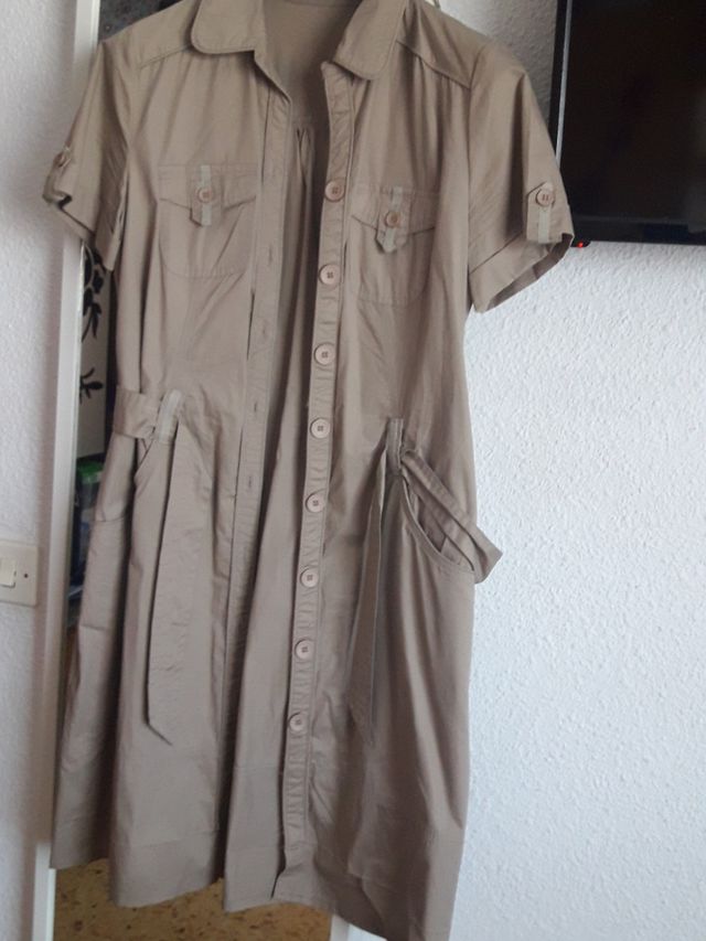 vestido mujer safari