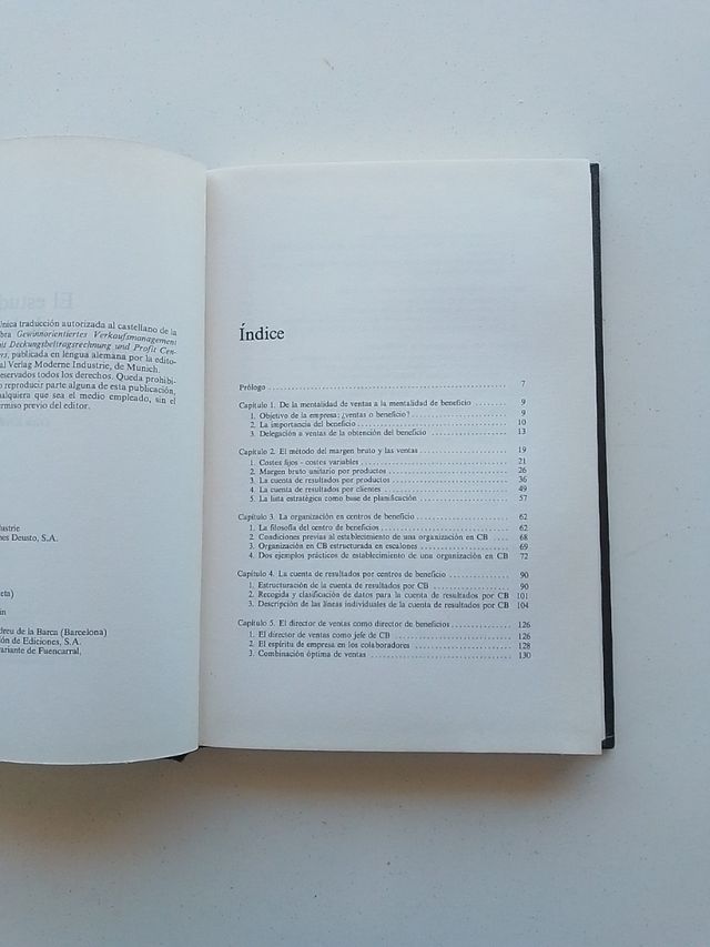 Libro la rentabilidad comercial