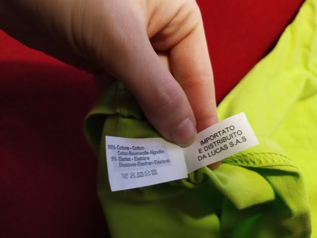 Tshirt verde chiaro in cotone per donna