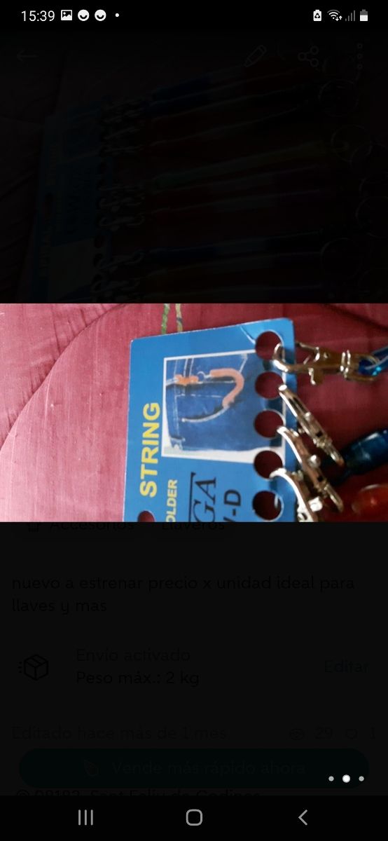 cadena llavero espiral NUEVO 