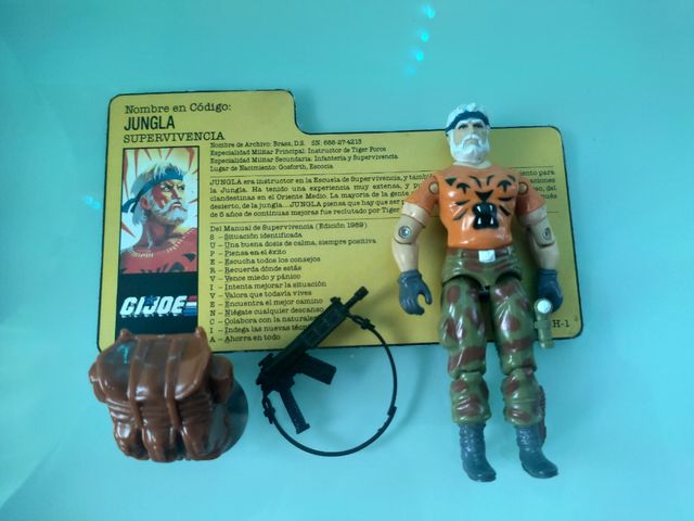 Gi Joe - JUNGLA / Outback Tiger Force con su ficha