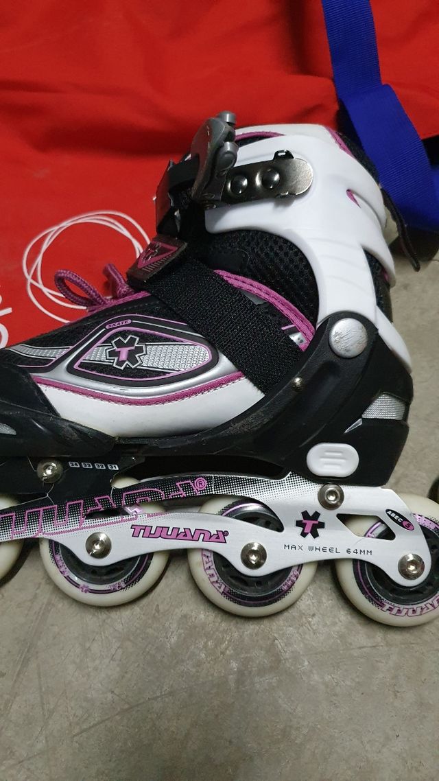 patines TIJUANA talla 31 a 34 + casco + bolsa