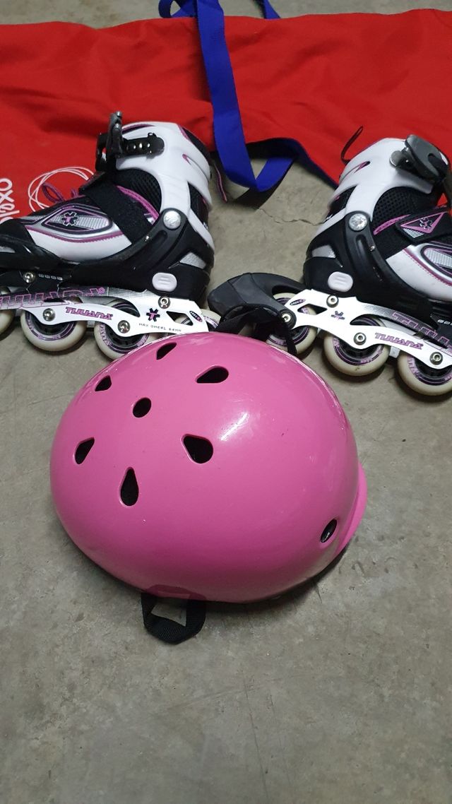 patines TIJUANA talla 31 a 34 + casco + bolsa