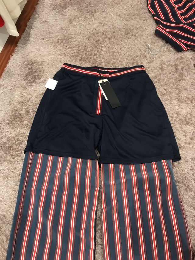 Conjunto pijamero blusa y pantalón fluido