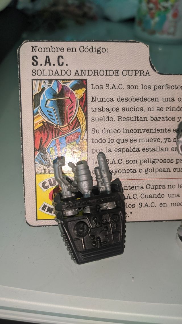 GI JOE SAC / BAT Cobra + Ficha Original