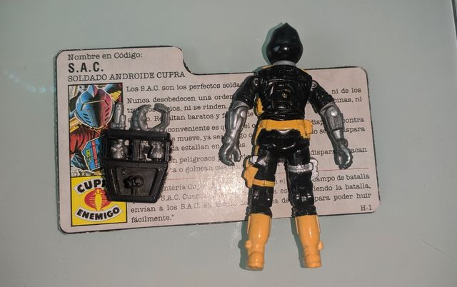 GI JOE SAC / BAT Cobra + Ficha Original