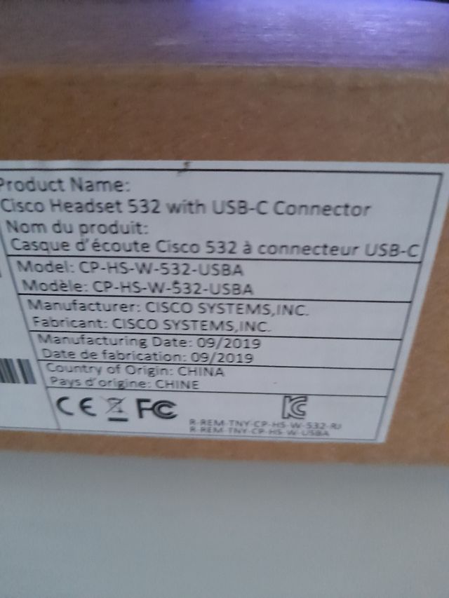 Auriculares cisco 532