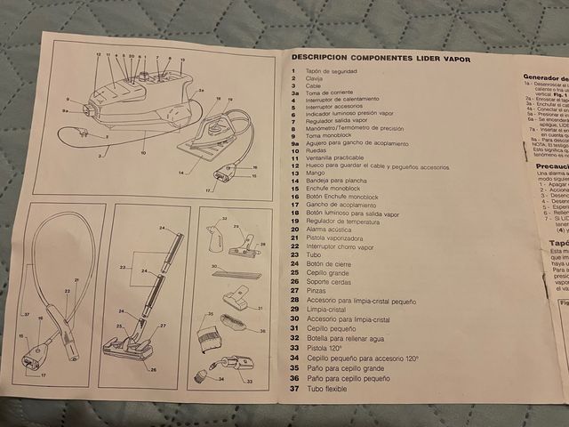 Vaporeta con centro de planchado