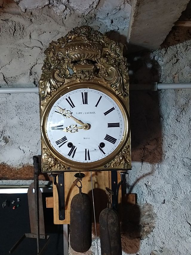 Reloj Pendulo Reloj Pared Morez ANTIGUO RELOJ MOREZ