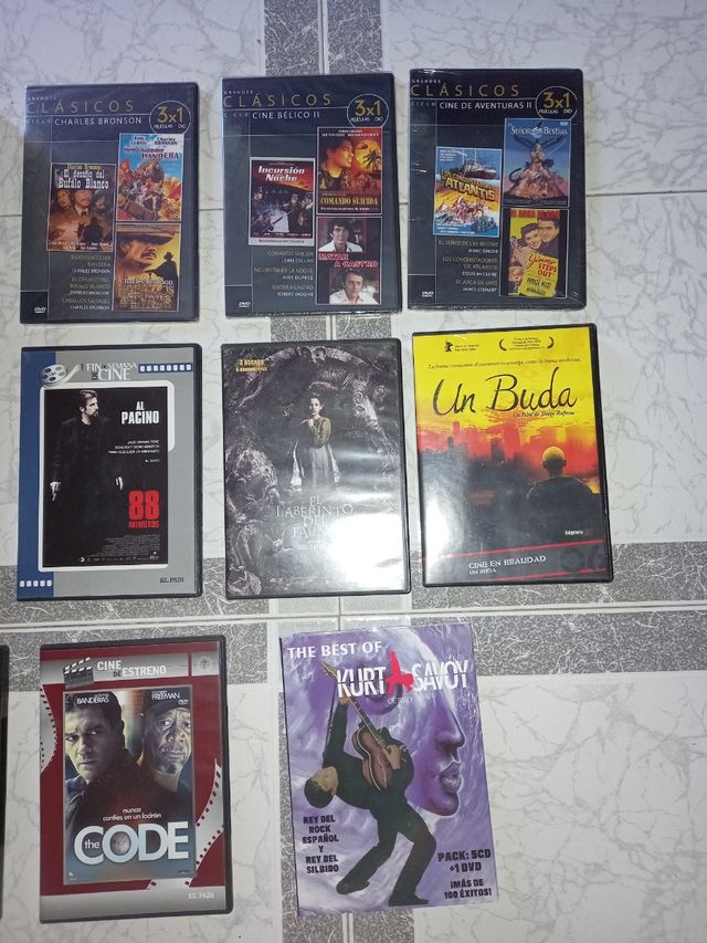 15 películas, DVD de cocina y recopilatorio musica