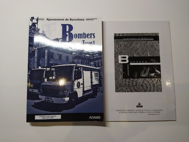 Llibres oposicions bombers de la Generalitat i BCN