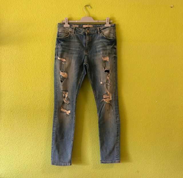 Pantalón Vaquero Bershka XL