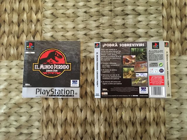 Portada y contraportada PSX PS1 Jurassic Park