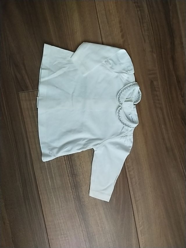 camiseta bebé detalle cuello t6 meses