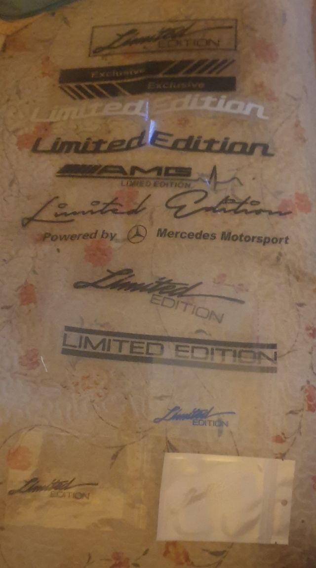 Vinilo LIMITED EDITION MERCEDES AMG 2x8 cms