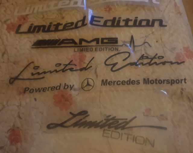 Vinilo LIMITED EDITION MERCEDES AMG 2x8 cms