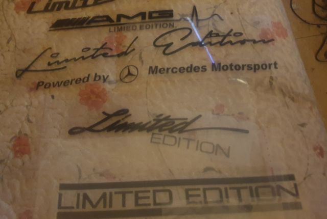 Vinilo LIMITED EDITION MERCEDES AMG 2x8 cms