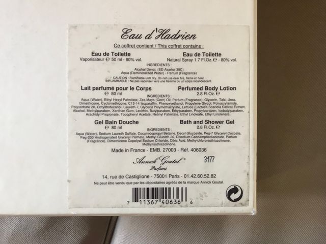 Caja colonia Annick Goutal. Como nueva.