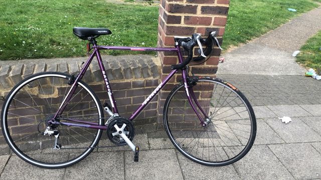 Purple racer bike