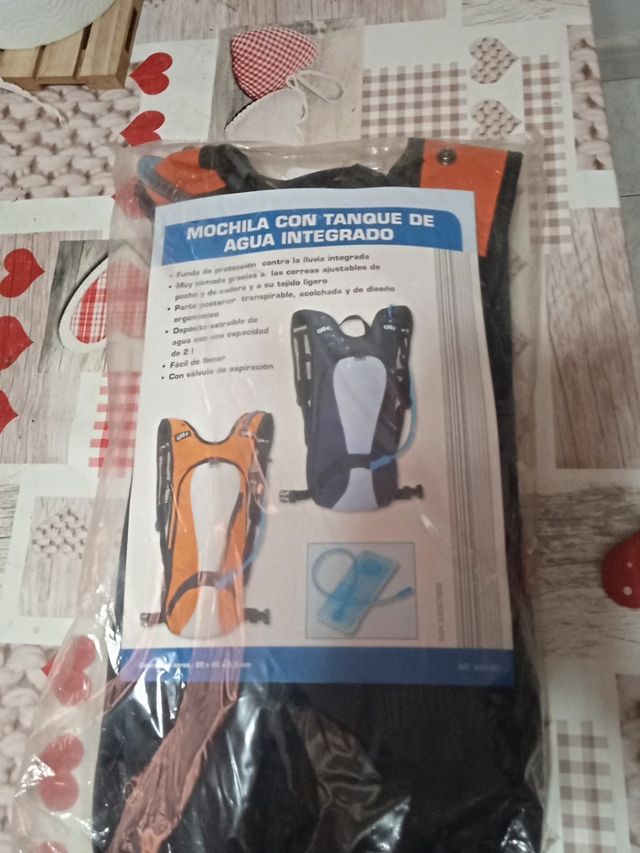 mochila con tanque de agua integrado