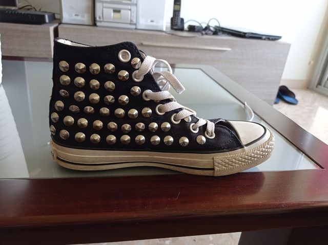 bambas de lona tachuelas Primadonna