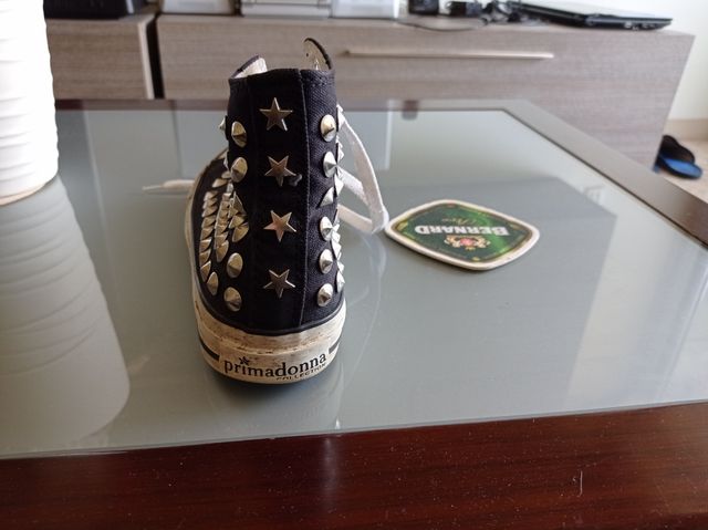 bambas de lona tachuelas Primadonna