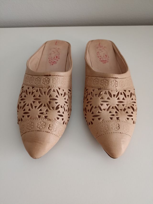 Babuchas de piel