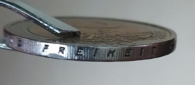 Moneda 2 euros Alemania 2004 errores