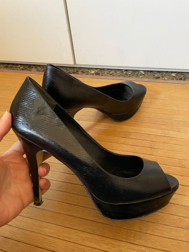 Zapatos negro tacón