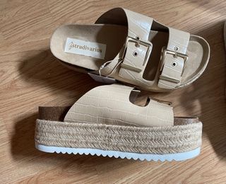 Sandalias Stradivarius de segunda mano en Madrid en WALLAPOP