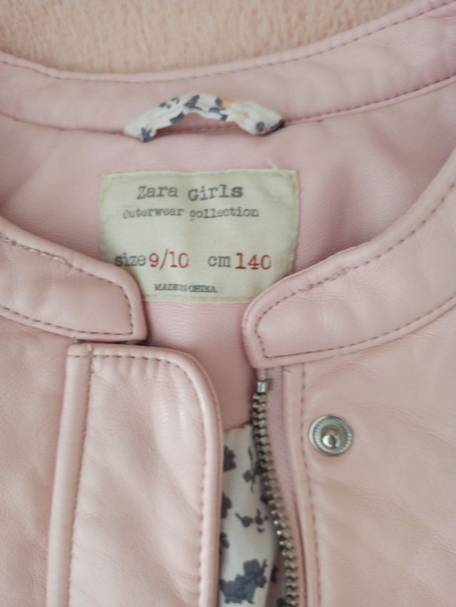 cazadora polipiel talla10