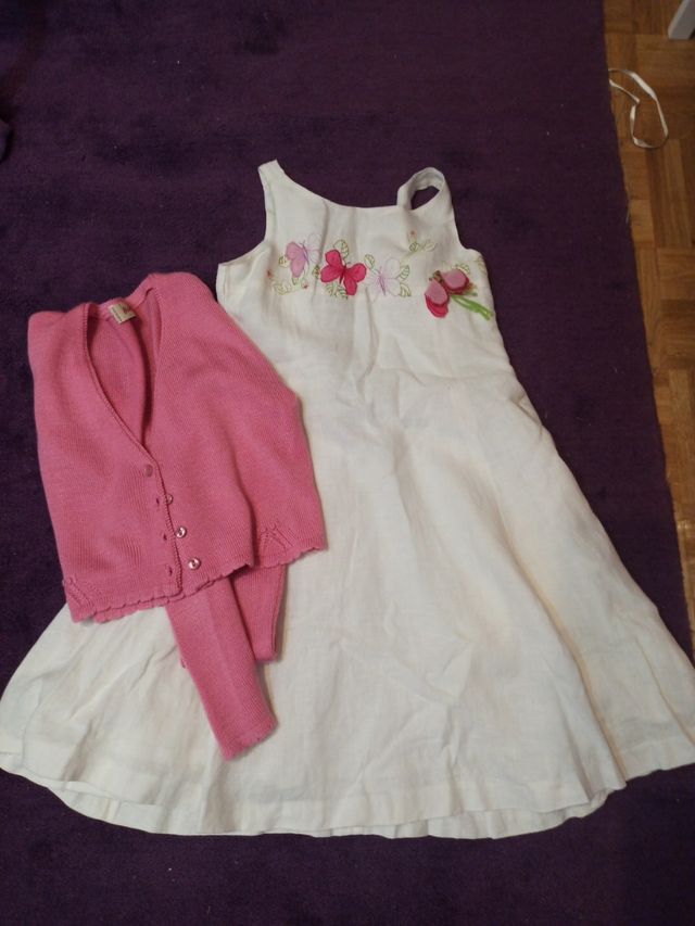 vestido talla10 del corte inglés con chaqueta